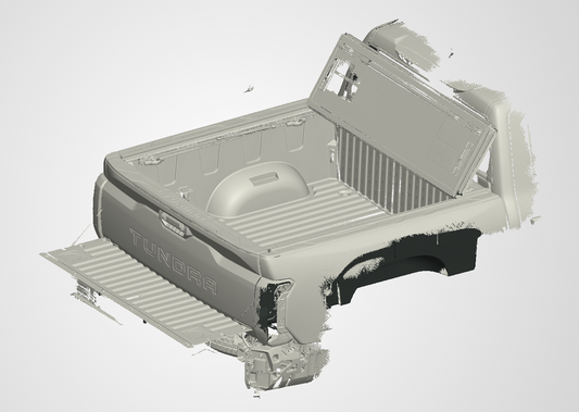 3D Scan data - 2025 Toyota Tundra - Dual cab - Tub area