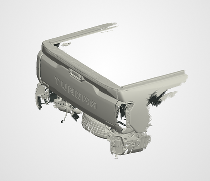 3D Scan data - 2025 Toyota Tundra - Dual cab - Tub area