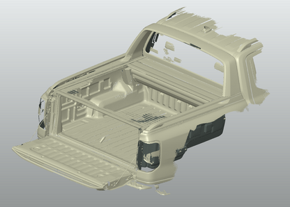 3D Scan data - 2025 Ford Ranger Wildtrak - Dual cab - Tub area