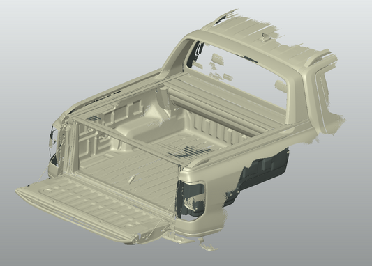 3D Scan data - 2025 Ford Ranger Wildtrak - Dual cab - Tub area