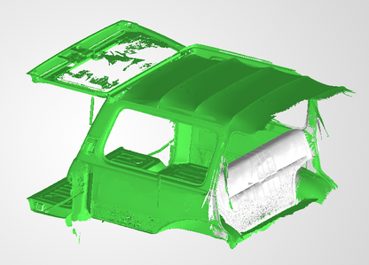 3D Scan data - Toyota Land cruiser 60ser - boot area (with doors open & closed)