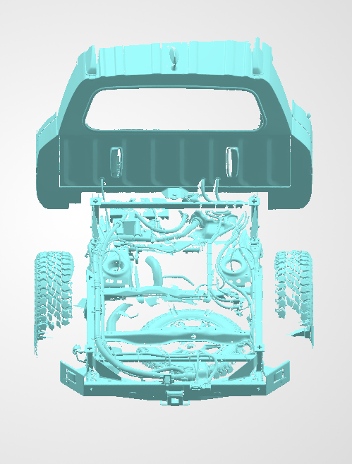 3D Scan data - 2023 Toyota Landcruiser 300 series - Chopped - Dual cab / Rear chassis