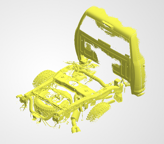 3D Scan data - 2020 Ram 2500 Laramie - 6'4" Tray - Dual cab / Rear chassis
