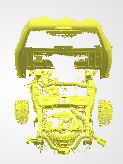 3D Scan data - 2020 Ram 2500 Laramie - 6'4" Tray - Dual cab / Rear chassis