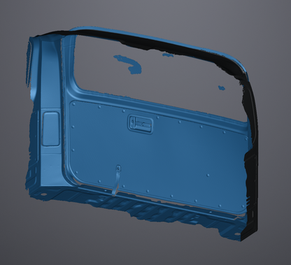 3D Scan data - 2025 Toyota Hiace - LWB Crew van - Cargo area (with doors open & closed)