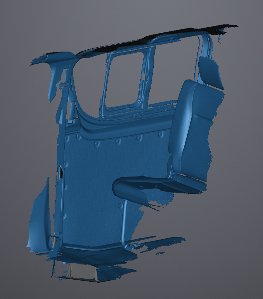 3D Scan data - 2025 Toyota Hiace - LWB Crew van - Cargo area (with doors open & closed)