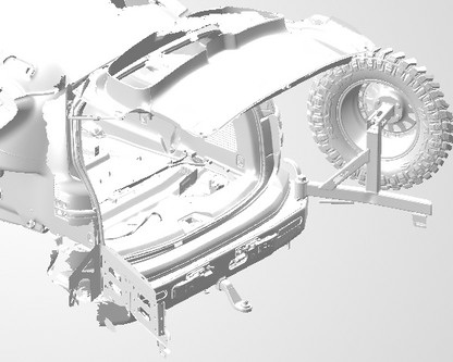 3D Scan data - Nissan Patrol Y62 wagon - boot area (with rear door open & closed - Seats up & down)