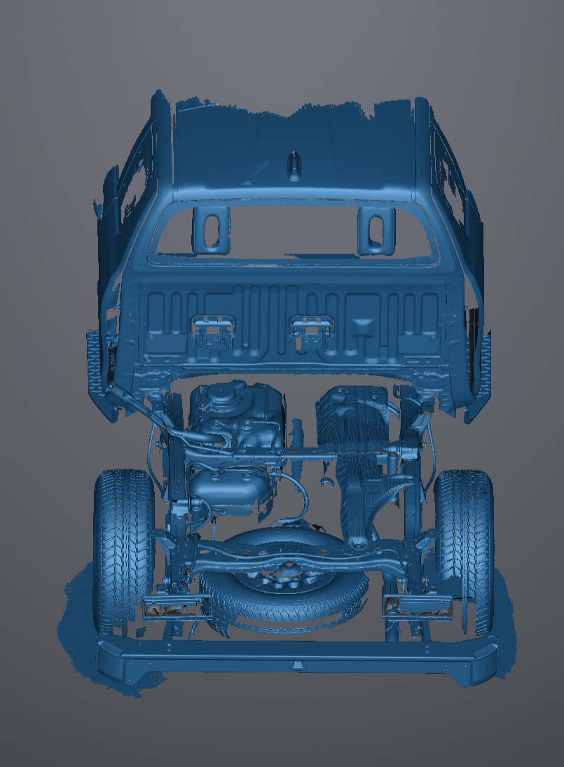 3D Scan data - Toyota Hilux N90 - Extra cab - chassis