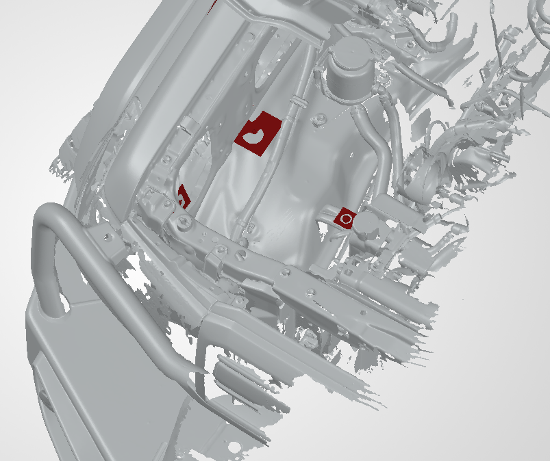 3D Scan data - Toyota Landcruiser LC79 - Dual cab - Air box/snorkel