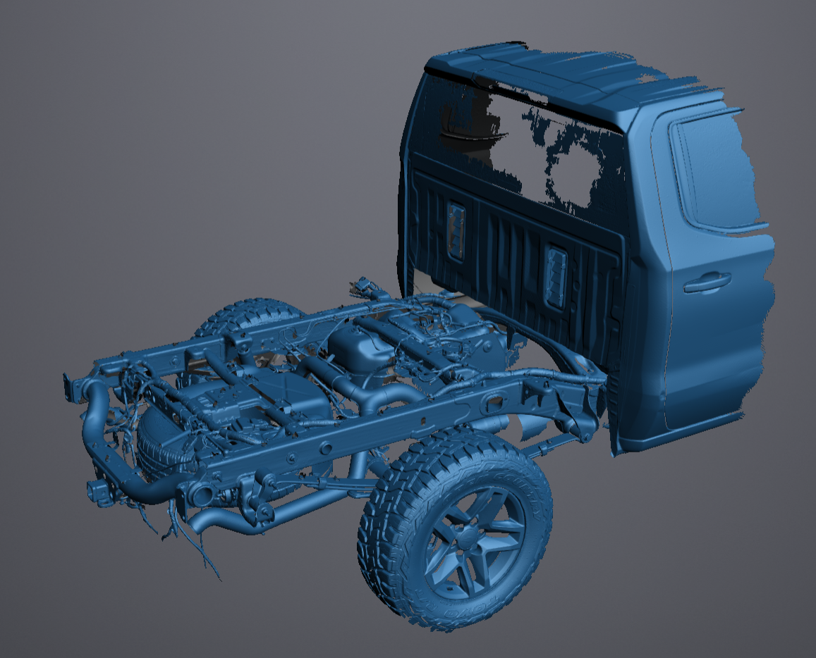 3D Scan data - 2023 Chev 1500 - Z71 - Dual cab / Rear chassis