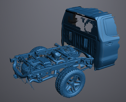 3D Scan data - 2023 Chev 1500 - Z71 - Dual cab / Rear chassis