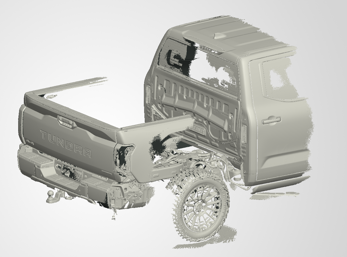 3D Scan data - 2025 Toyota Tundra - Dual cab / Rear chassis - Including radars