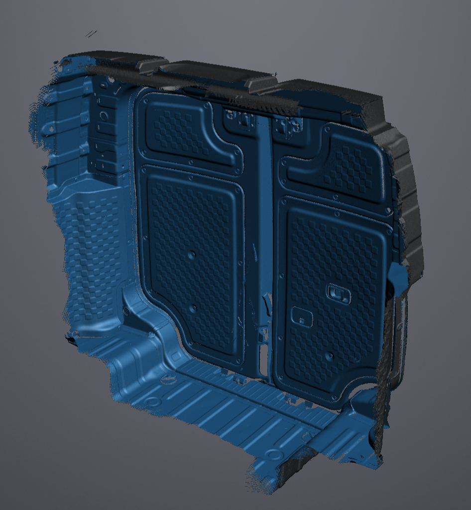 3D Scan data - 2025 KIA PV5 van - Cargo area (with doors open & closed)