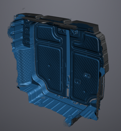 3D Scan data - 2025 KIA PV5 van - Cargo area (with doors open & closed)