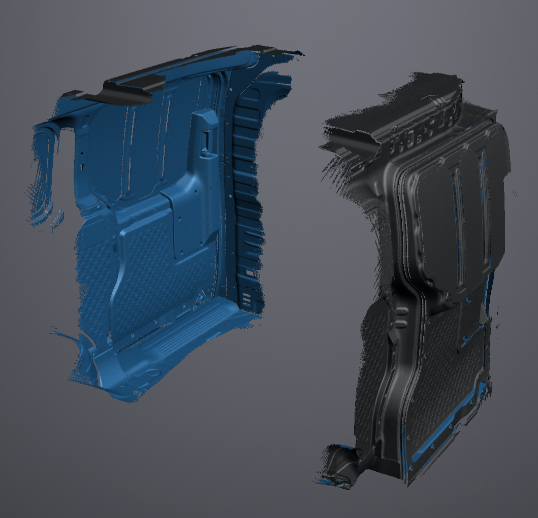 3D Scan data - 2025 KIA PV5 van - Cargo area (with doors open & closed)