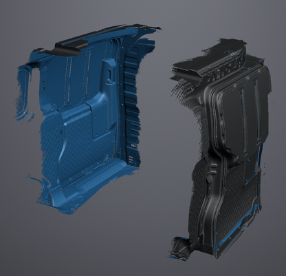 3D Scan data - 2025 KIA PV5 van - Cargo area (with doors open & closed)