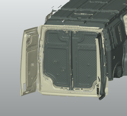 3D Scan data - 2025 KIA PV5 van - Cargo area (with doors open & closed)